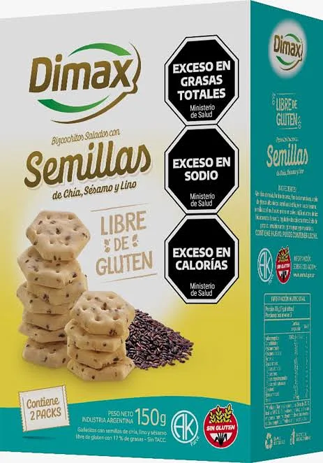 Bizcochitos Salados con Semillas x 200 gr (Dimax)