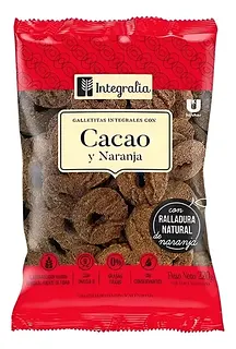 Galletitas Anillos Cacao y Naranja x 200 gr (Integralia)