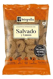Galletitas Anillos Salvado y Limon x 200 gr (Integralia)