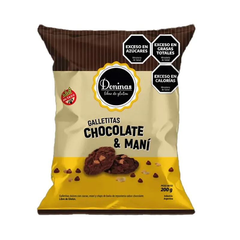 Galletitas Chocolate y Mani x 200 gr (Doninas)