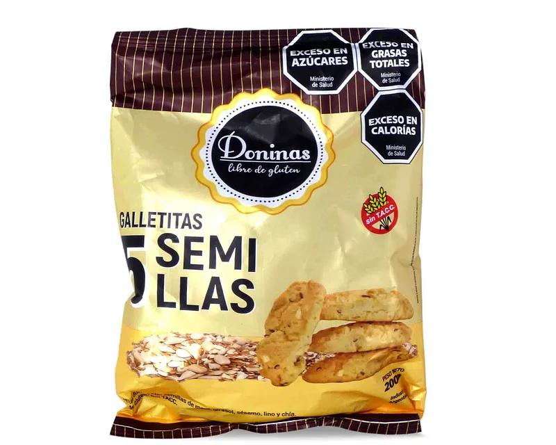 Galletitas 5 Semillas x 200 gr (Doninas)