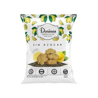 Galletitas Sabor Limon sin Azucar x 150 gr (Doninas)