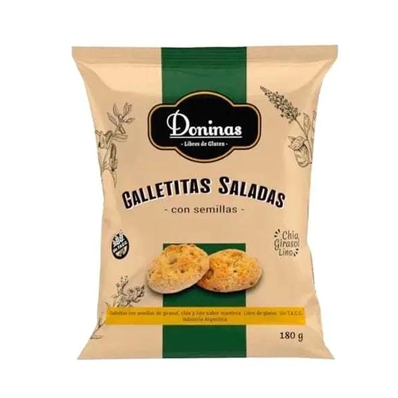Galletitas Saladas con Semillas x 200 gr (Doninas)