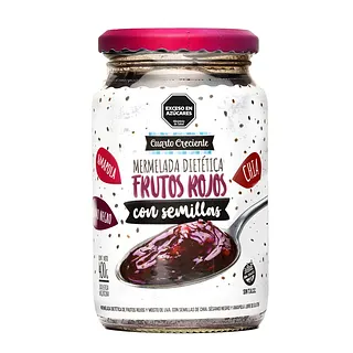 Mermelada con Semillas Frutos Rojos 400 Grs (Cuarto Creciente)