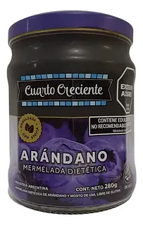 Mermelada con Stevia Arandano x 280 gr (Cuarto Creciente)