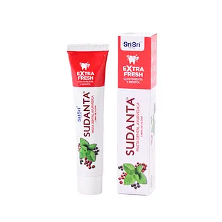 Sudanta Half Pasta Dental Ayurvedica Extra Fresh x 50 gr (Sri Sri)