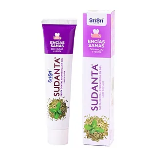 Sudanta Half Pasta Dental Ayurvedica en Gel Encias Sanas x 50 gr (Sri Sri)