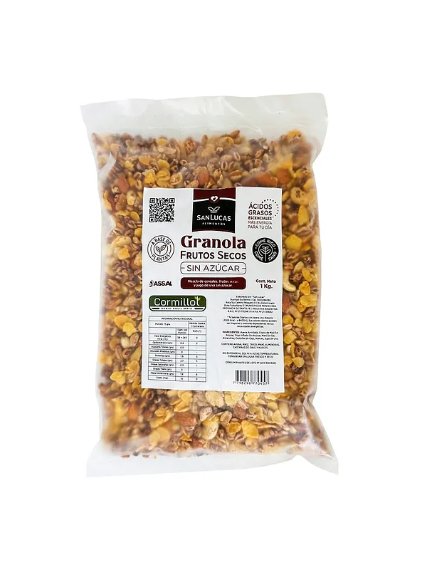 Granola Frutos Secos Sin Azucar x Kg (San Lucas)