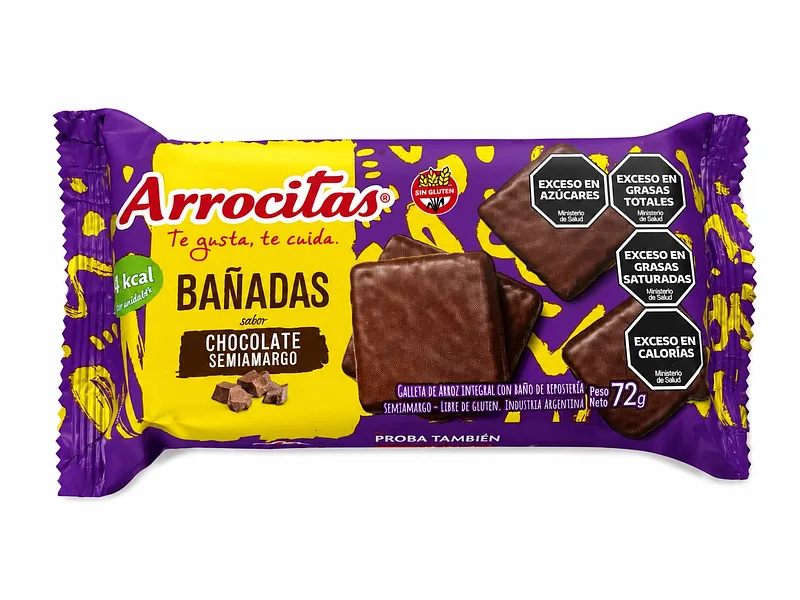 Arrocitas Bañadas Sabor Chocolate Semiamargo (Cerealko)
