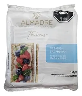 Thins Sesamo y Sal Marina x 160 gr (Almadre)