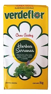 Yerba Mate Hierbas Serranas x 1 kg (Verdeflor)