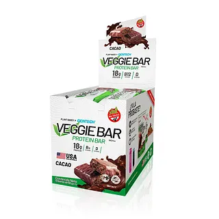 Veggie Bar Cacao x 60 gr x 10 u (Gentech)