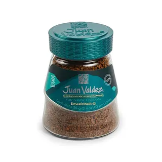 Cafe Soluble Liofilizado Descafeinado x 95 gr (Juan Valdez)