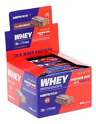 Barra de Proteina Frutos Rojos Whey Protein x 46 gr x 12 u (Mervick)