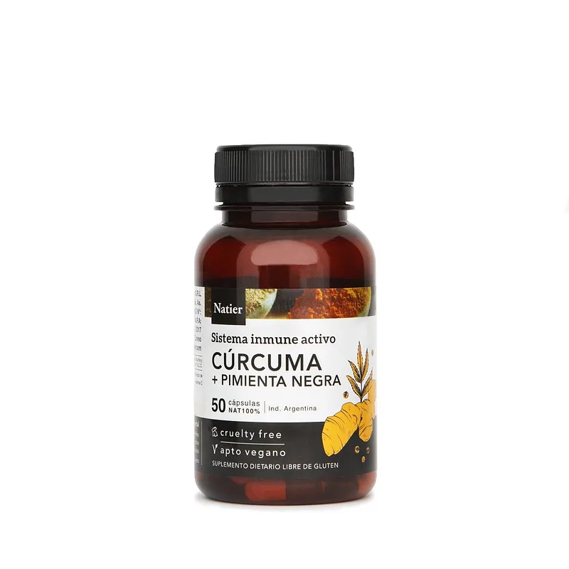 Curcuma + Pimienta Negra x 50 cap (Natier)