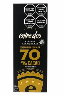 Alfajor Negro 70 % Cacao  Regaleria x 45 gr - 6 Unidades (Entre Dos)