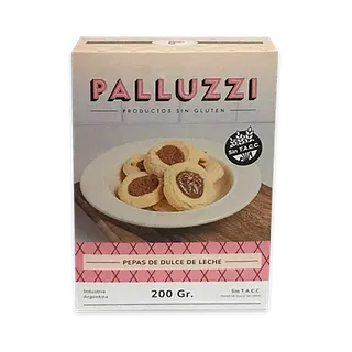 Galletitas Pepas Dulce de Leche x 200 gr (Palluzzi)