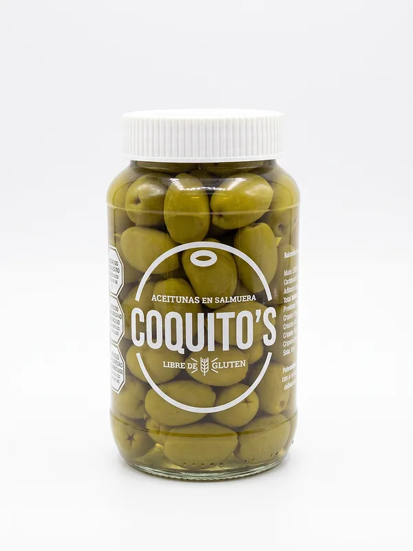Aceitunas Verdes N1 en Salmuera x 400 gr (Coquitos)