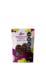 Pasas de Uva con Cobertura Chocolate con Leche x 400 gr (Argenfrut)
