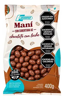 Mani con Cobertura Chocolate con Leche x 400 gr  (Argenfrut)