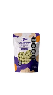 Cranberry con Cobertura Chocolate Blanco sabor Yogurt x 400 gr (Argenfrut)