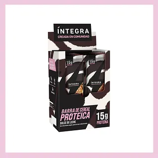  Barritas de Cereal Proteica Dulce de Leche x 45 gr x 10 u (Integra)
