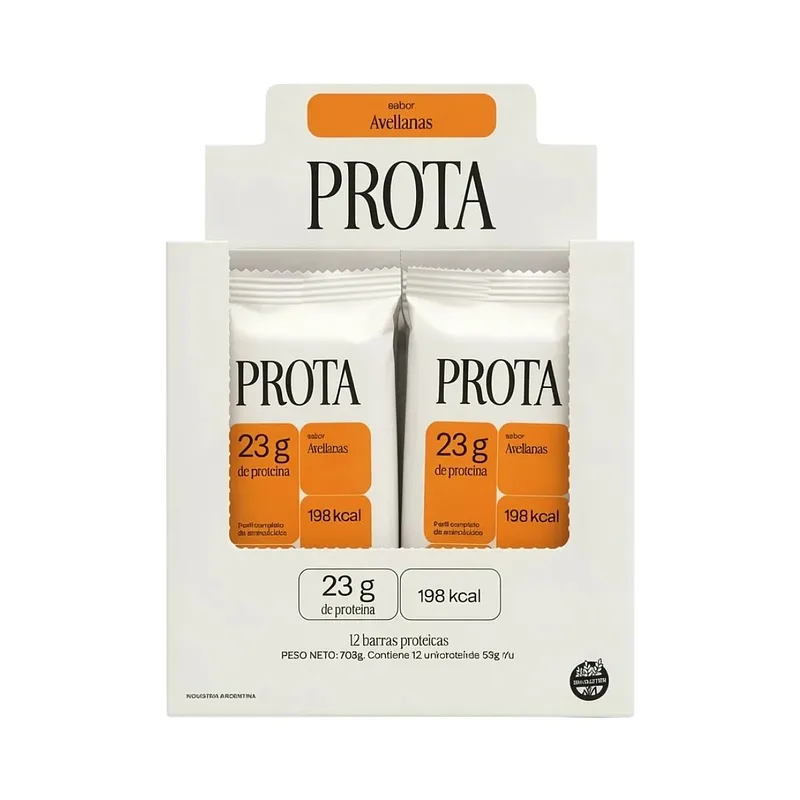 Barrita Proteica Avellanas - 12 Unidades (Prota)