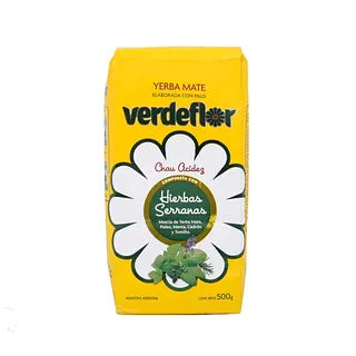 Yerba Mate Verdeflor x 1 Kg Pack 6 Unid. - Hierbas Serranas - (Verdeflor)