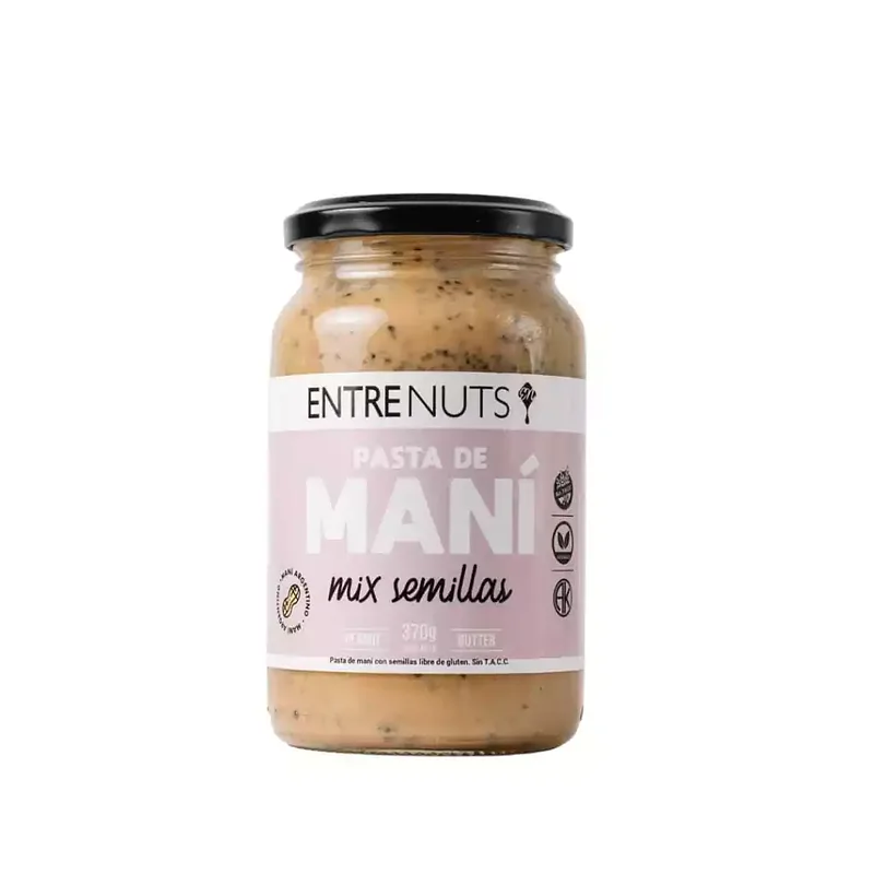 Pasta de Mani Mix Semillas x 370 gr (Entrenuts)