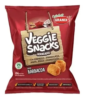 Veggie Snacks Sabor Barbacoa x 45 gr (Granix)