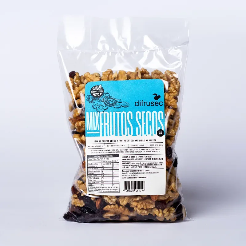 Mix Frutos Secos sin Mani x 400 gr (SIN TACC)