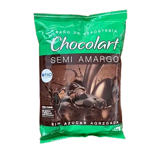 Bano Repostero Chocolate Semi Amargo sin Azucar Agregada x 500 gr (Chocolart)
