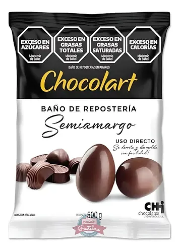 Bano Repostero Chocolate Semi Amargo x 500 gr (Chocolart)