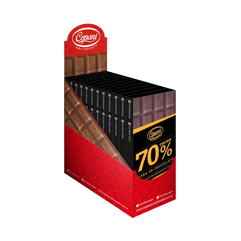 Chocolate Tableta 70% Cacao x 63 gr x 12 u (COPANI)
