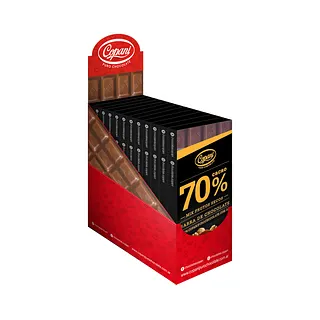 Chocolate Tableta 70% con Mix de Frutos Secos x 63 gr x 12 u (COPANI)