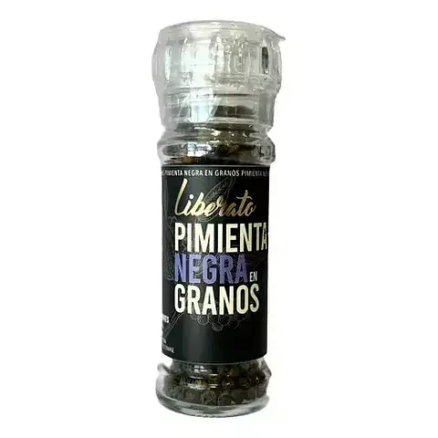 Molinillo Pimienta Negra en Granos x 55 gr (Liberato)