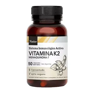 Vitamina K2 - Menaquinona -7 x 50 cap (Natier)