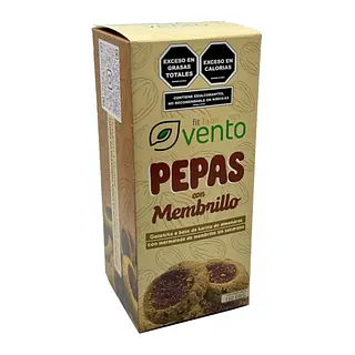 Pepas de Almendras con Membrillo sin Azucar x 150 gr (Vento Fit)