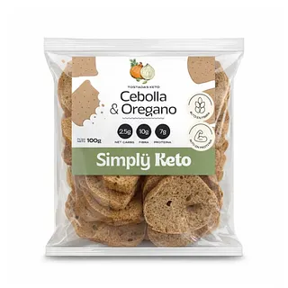 Tostadas Cebolla y Oregano x 100 gr (Simply Keto)
