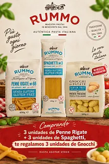Combo Gnocchi di Patate + Penne Rigate n 66 + Spaghetti n 3  (Rummo)