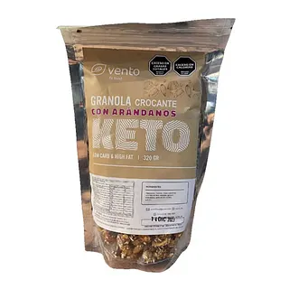 Granola Crocante Keto con Arandanos x 320 gr (Vento Fit)