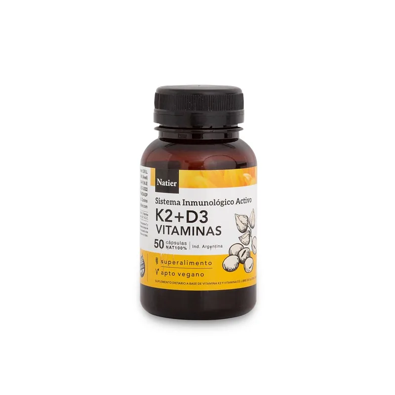 K2 + D3 Vitaminas x 50 cap (Natier)