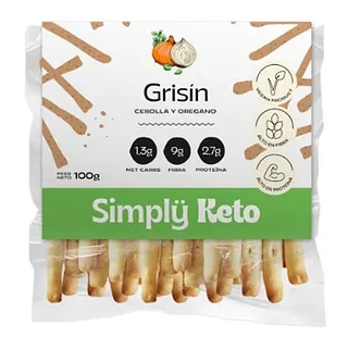 Grisin Cebolla y Oregano x 100 gr (Simply Keto)