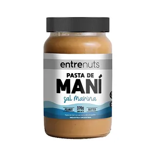 Pasta de Mani con Sal Marina x 370 gr (Entrenuts)