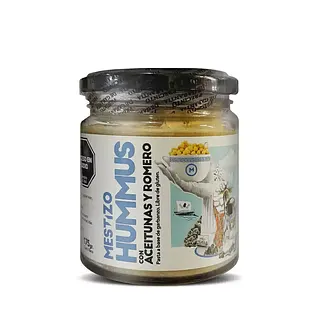 Hummus con Aceitunas y Romero x 175 gr (Mestizo)