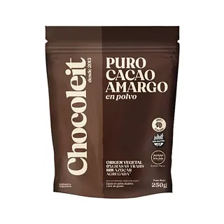 Cacao Amargo en Polvo x 250 gr (Chocoleit)