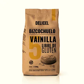 Premezcla Bizcochuelo Vainilla x 500 gr (Delicel)