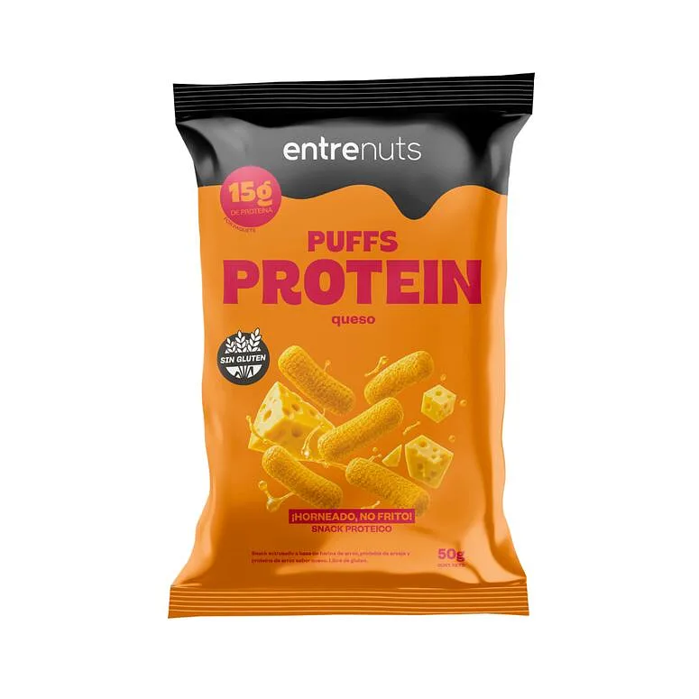 Puffs Protein Queso x 50 gr (Entrenuts)