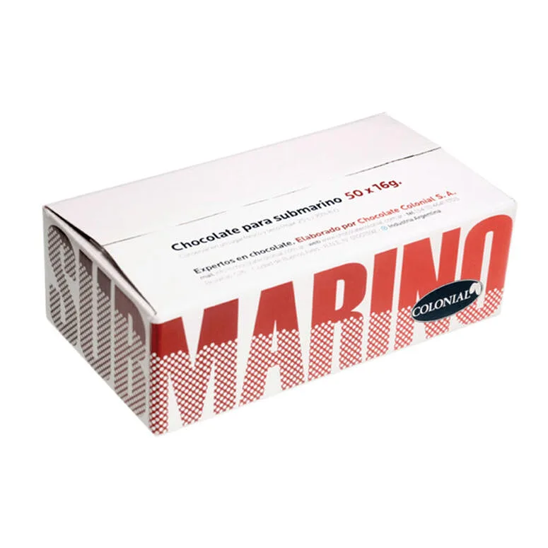 Chocolate para Submarino x 16 gr - 50 unidades (Colonial)