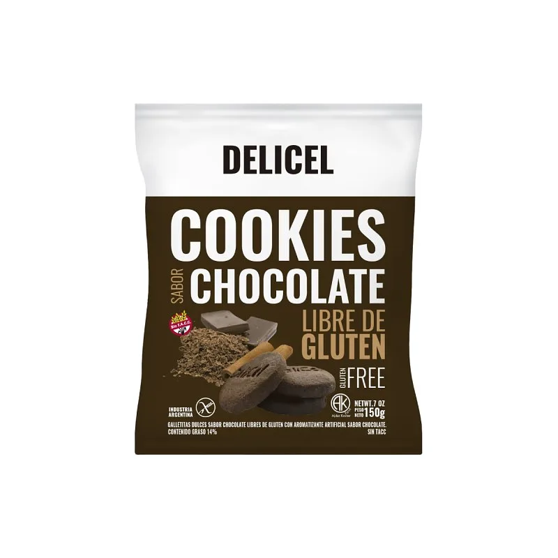 Galletitas Cookies de Chocolate x 150 gr (Delicel)